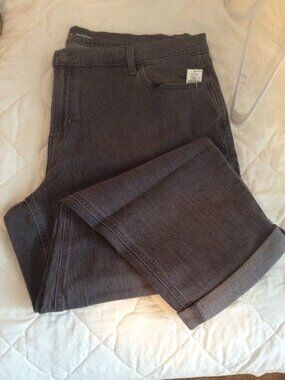 Old Navy Plus Mid-Rise Wow Boyfriend Jeans Size 22, Faded Black Denim